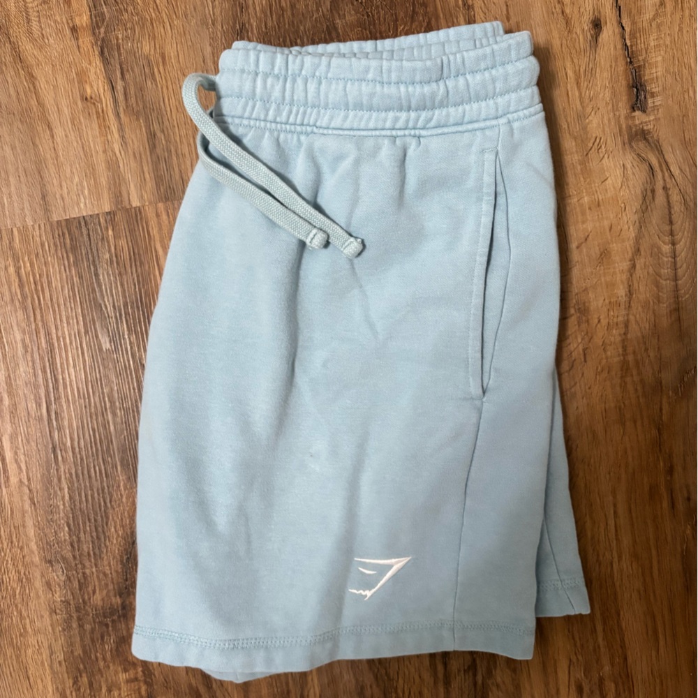 Mens Gymshark light blue shorts Medium